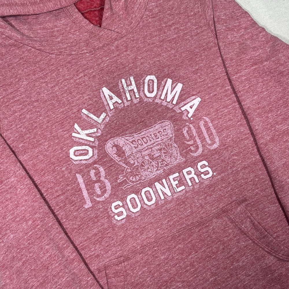 Gear For Sports Oklahoma Sooners Heather Red Hoodie Womens XL NCAA Boomer Sooner